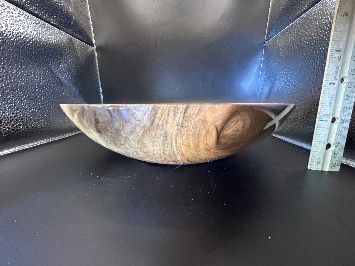 Handmade Black Cherry Wood Bowl-Large