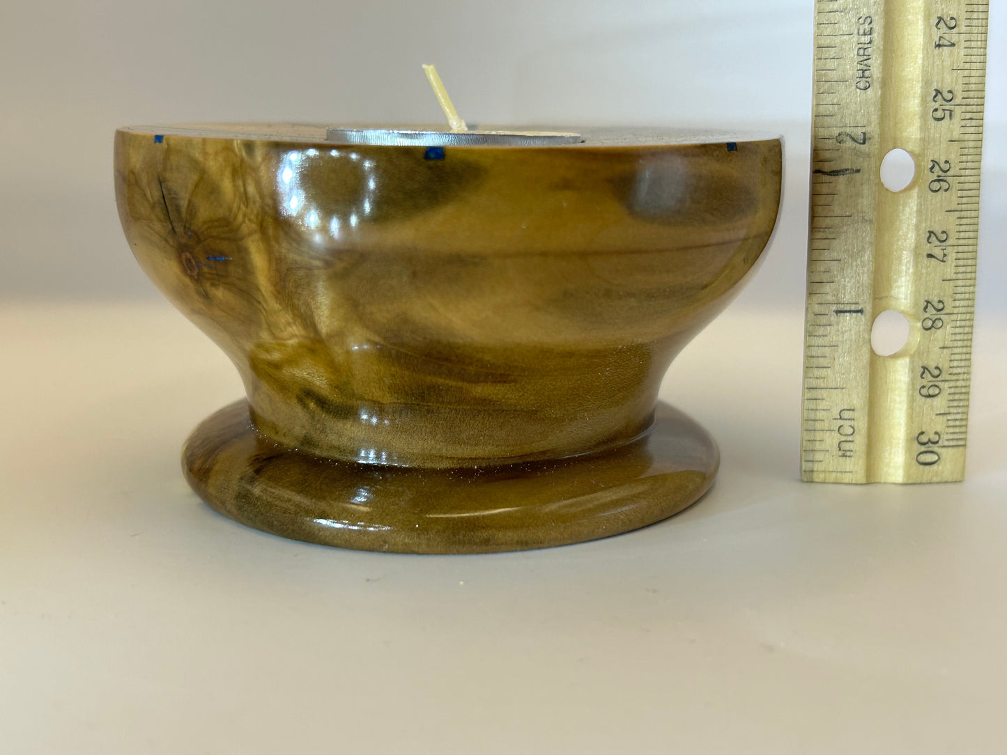 Handmade Sweetgum Tea Light Candle Holder-Small